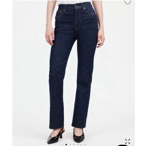 MADEWELL 90’s High‎ Rise Straight Size 26 in Norman Wash Dark Wash Blue